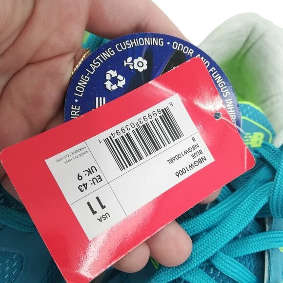 New Balance Minimus Spikeless Golf Shoes Size 11 Womens New Blue Green Low Top - Picture 6 of 16